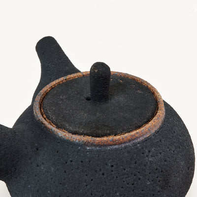 New moon ceramic side-handle teapot (~200ml)