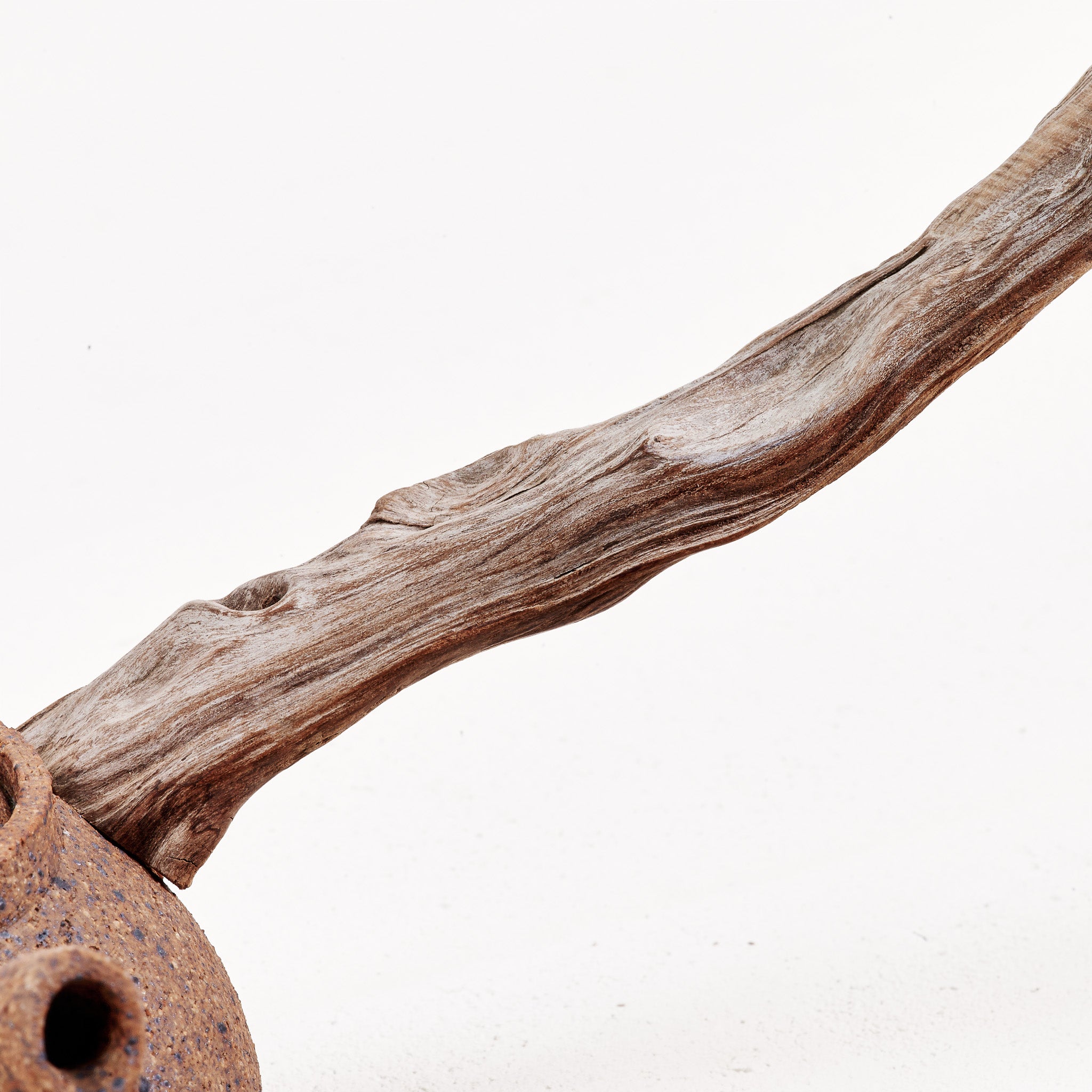 Wooden side handle teapot