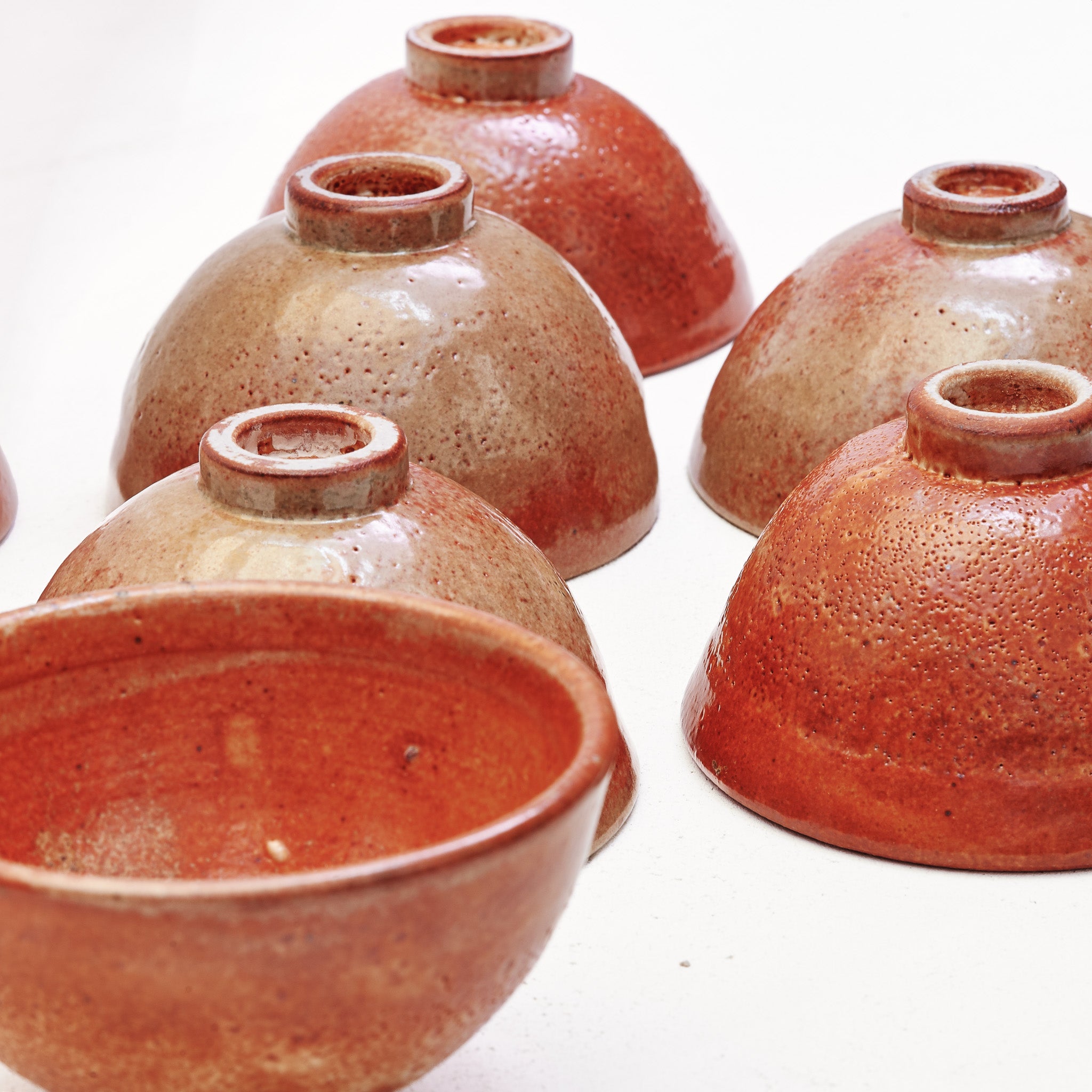 Set of 5 Shino Bowls