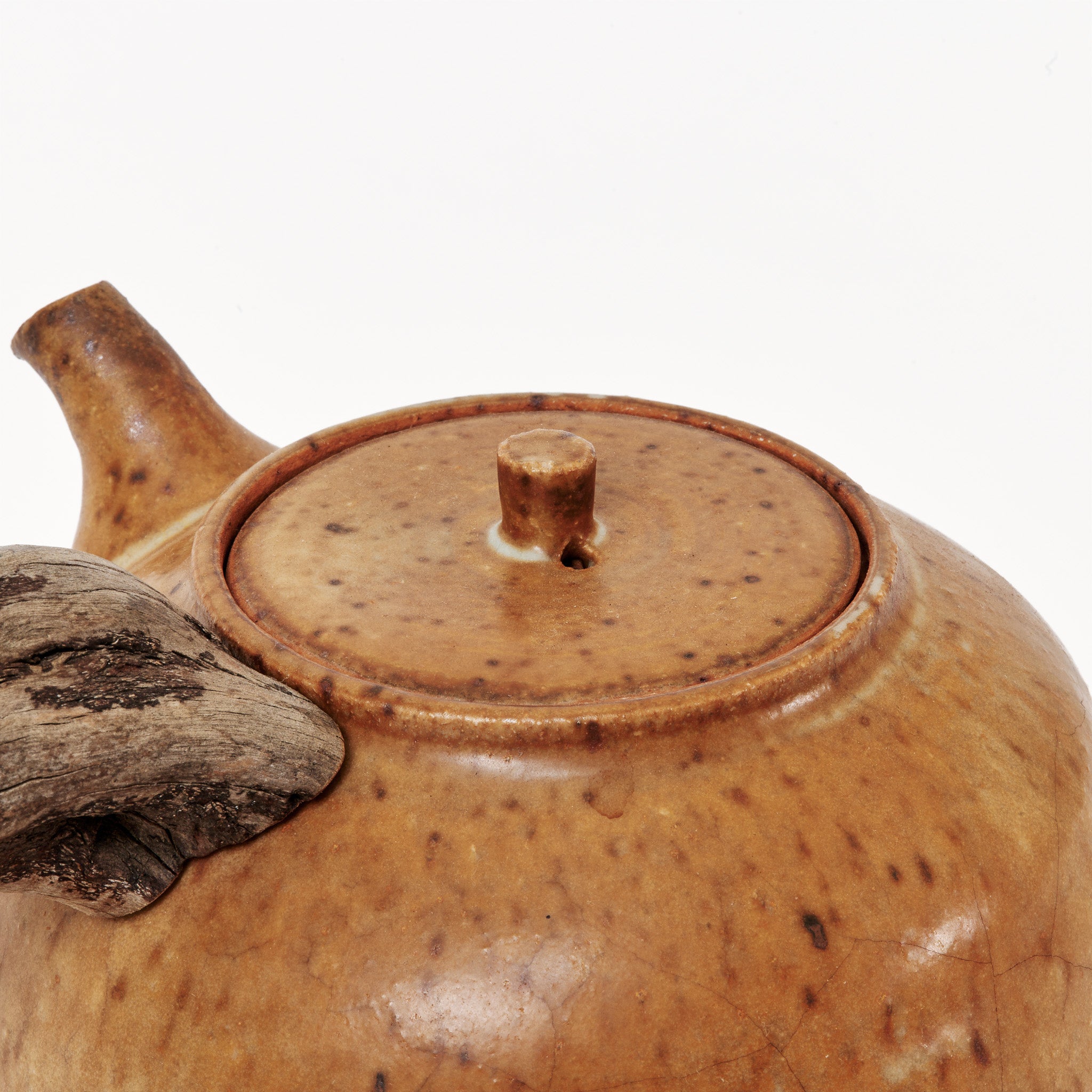 XL wooden side handle boiling teapot