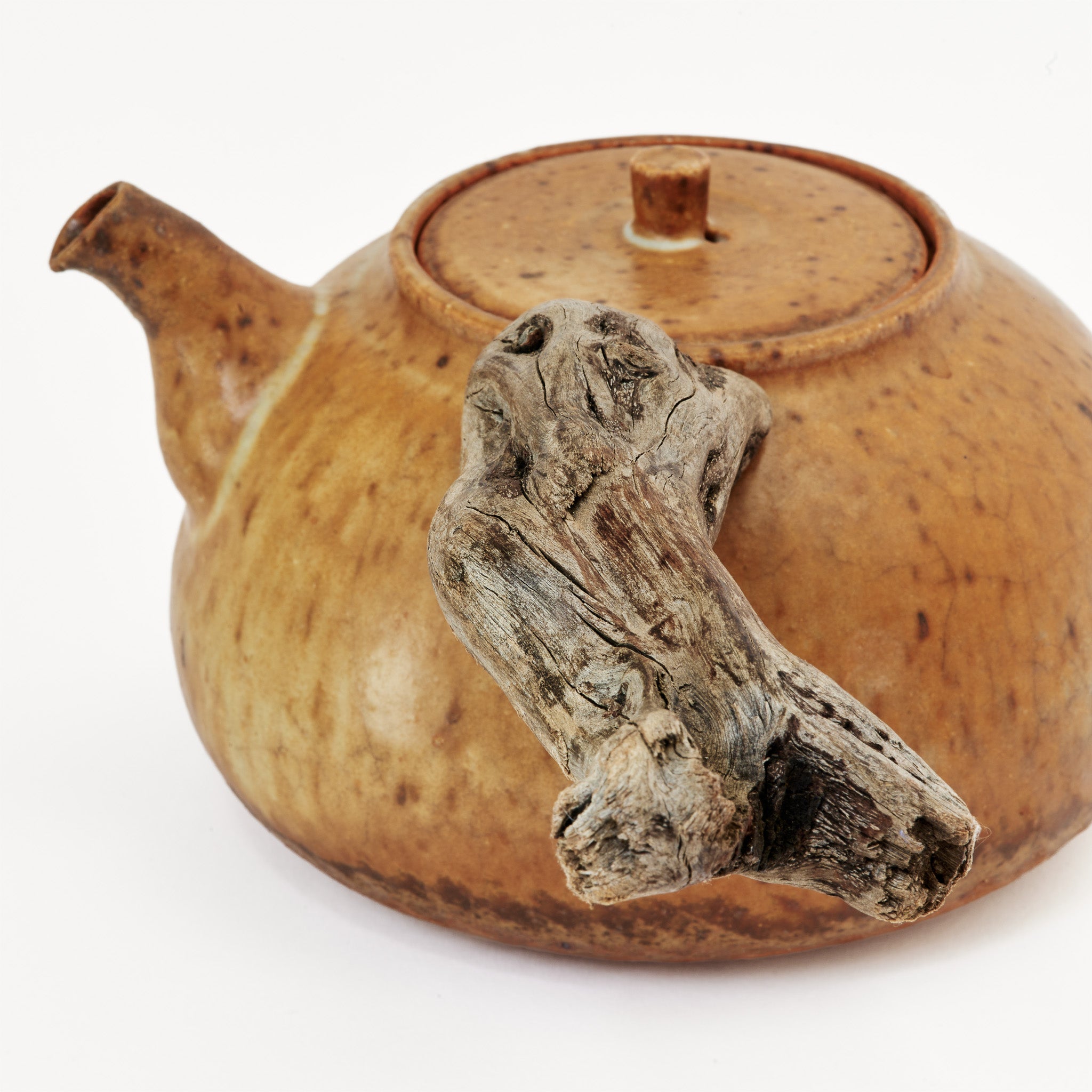 XL wooden side handle boiling teapot