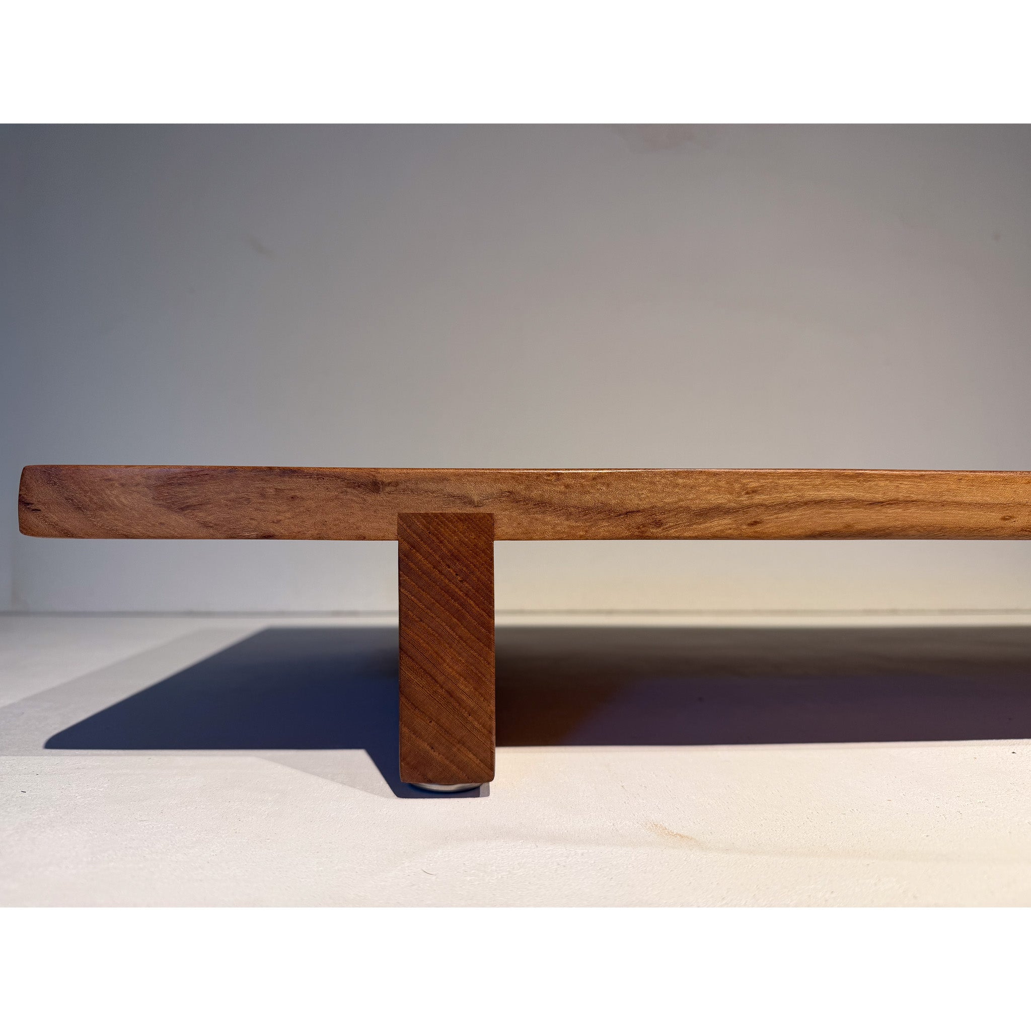 Elm Tea table with Sun inlay