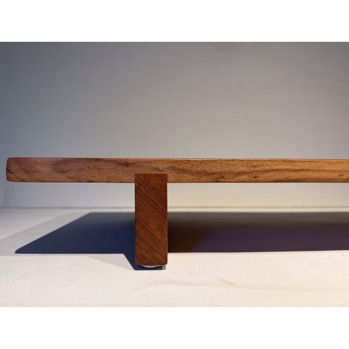 Elm Tea table with Sun inlay