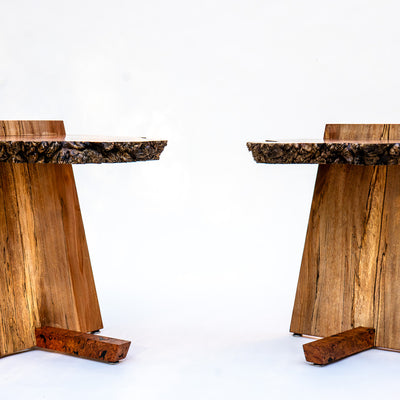 Burl side tables | Design and build