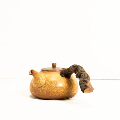 Wooden side handle teapot (600ml)