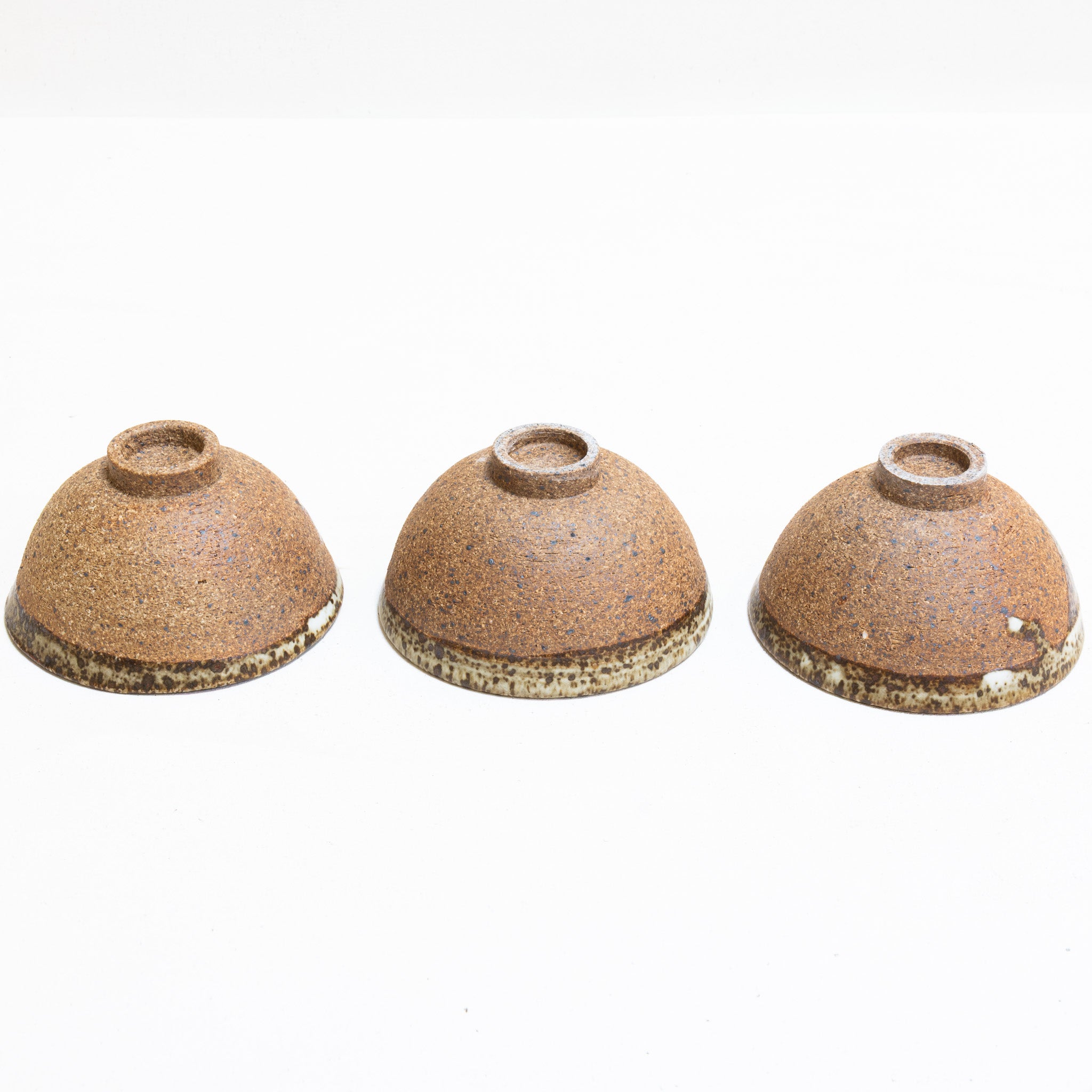 Set of 3 Speckled Quail egg Bowls