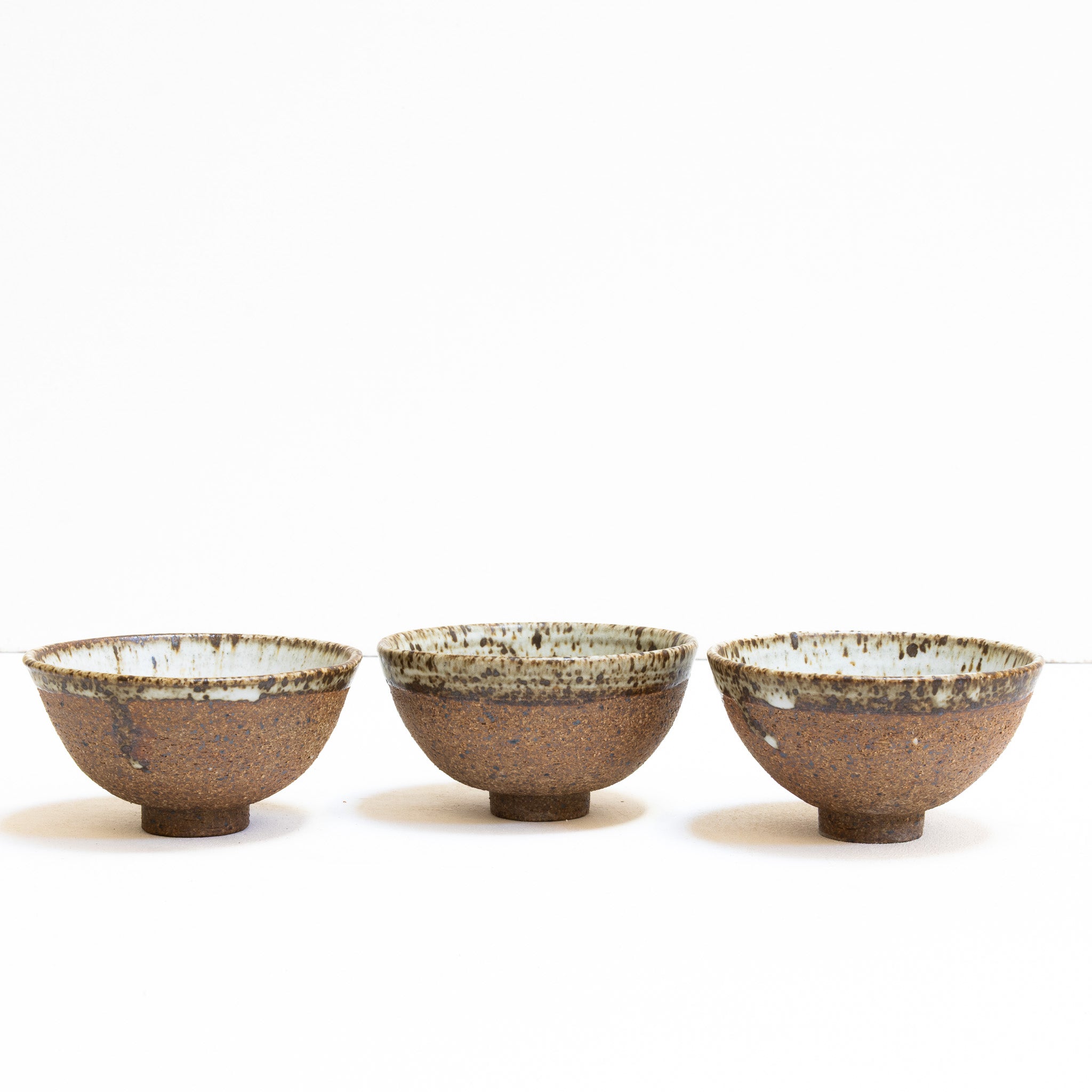 Set of 3 Speckled Quail egg Bowls
