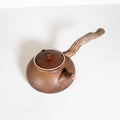 Wooden side handle teapot