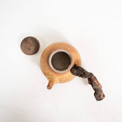 Wooden side handle teapot (600ml)
