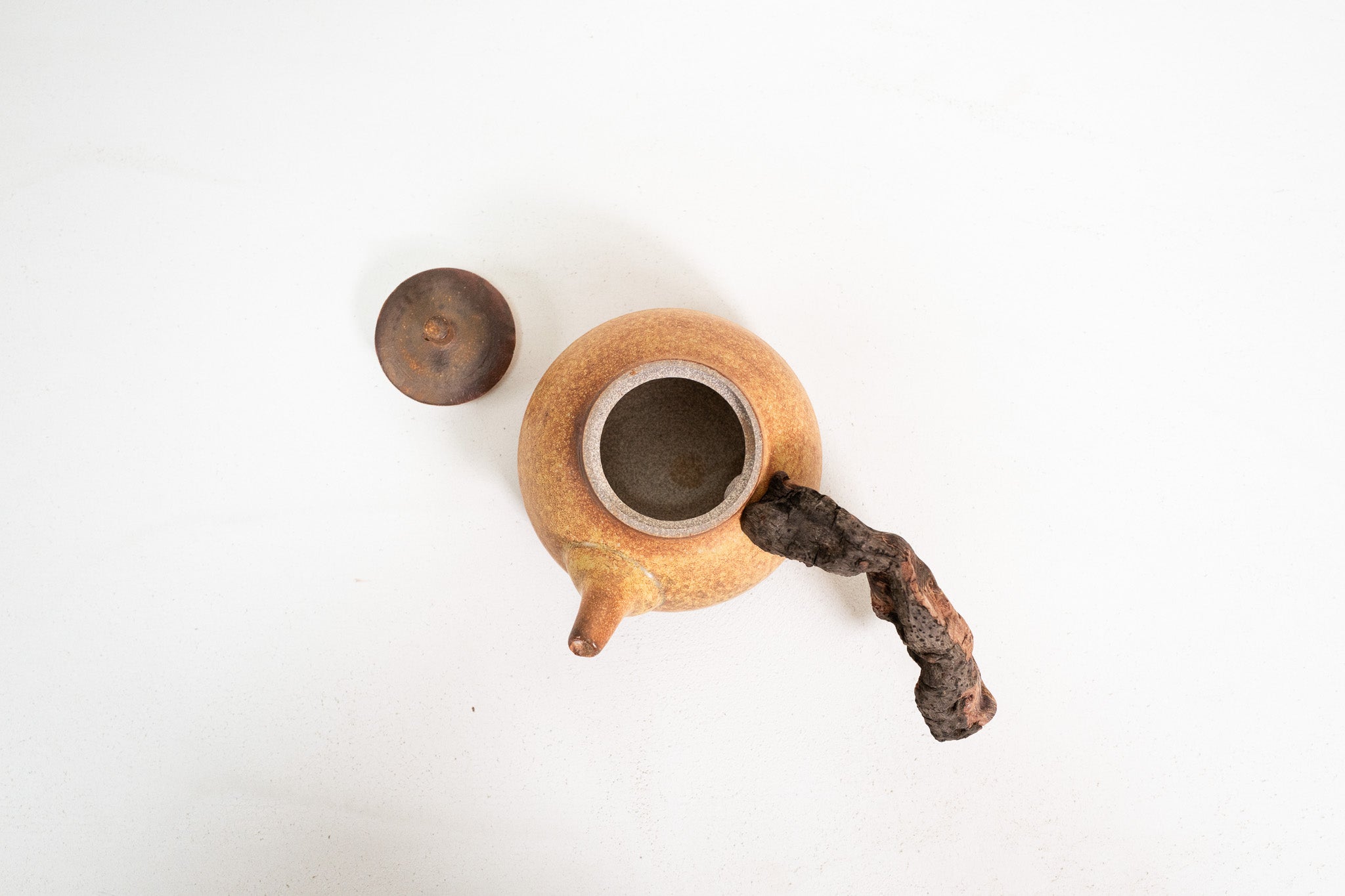 Wooden side handle teapot (600ml)