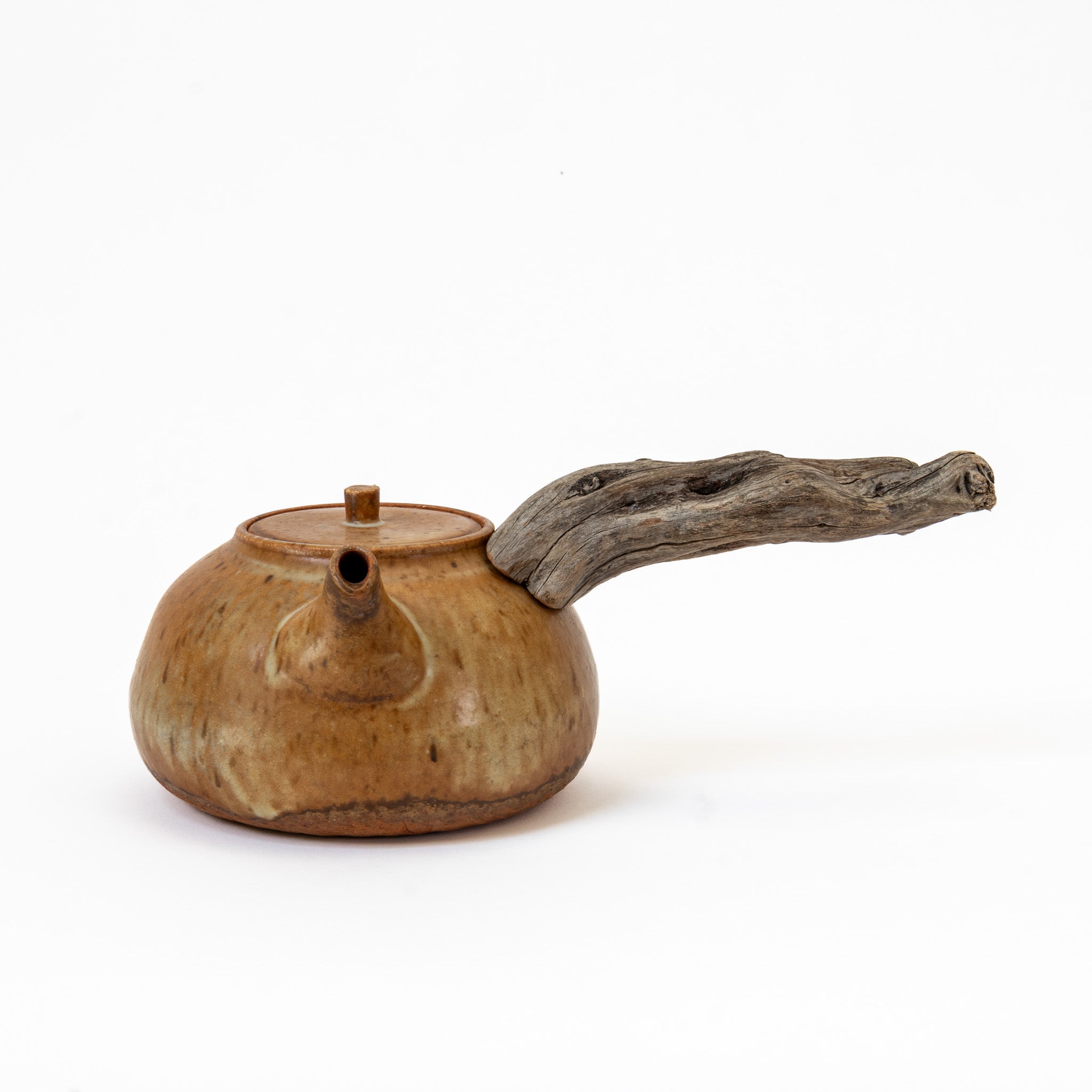 XL wooden side handle boiling teapot