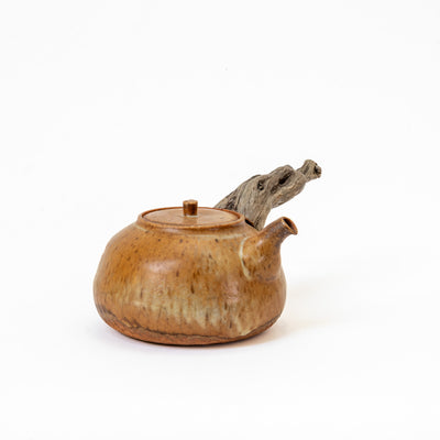 XL wooden side handle boiling teapot