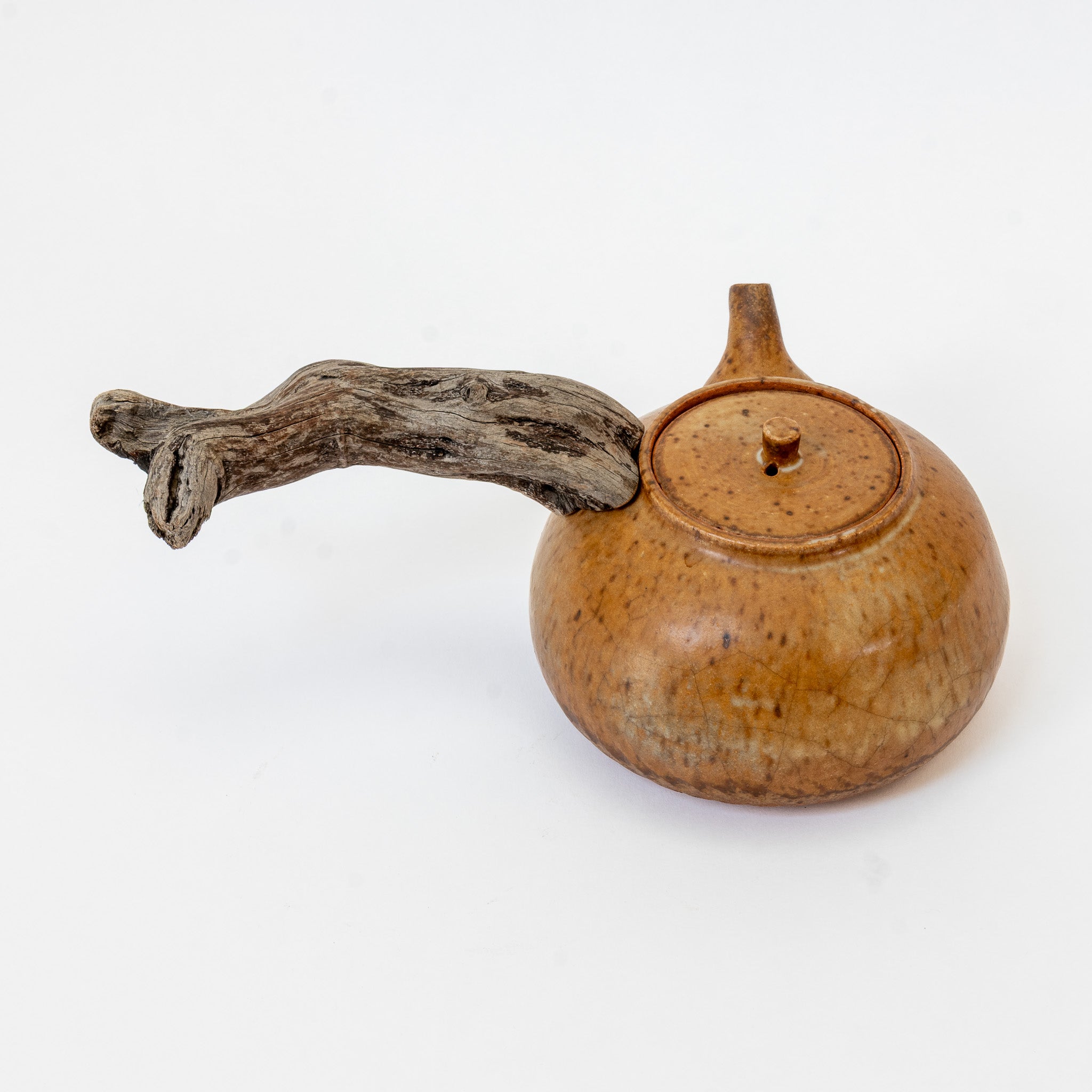XL wooden side handle boiling teapot