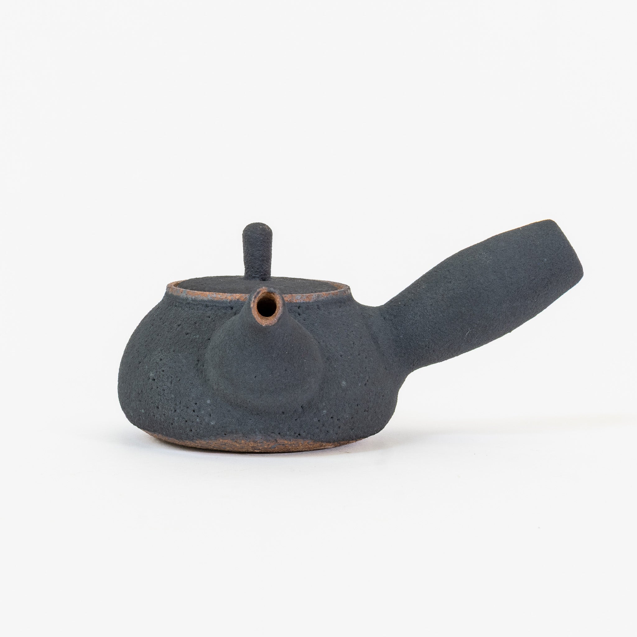 New moon ceramic side-handle teapot (~200ml)