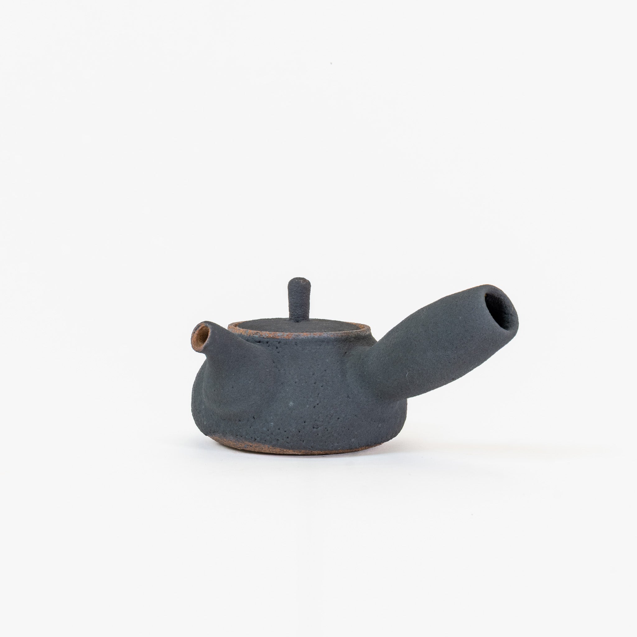 New moon ceramic side-handle teapot (~200ml)
