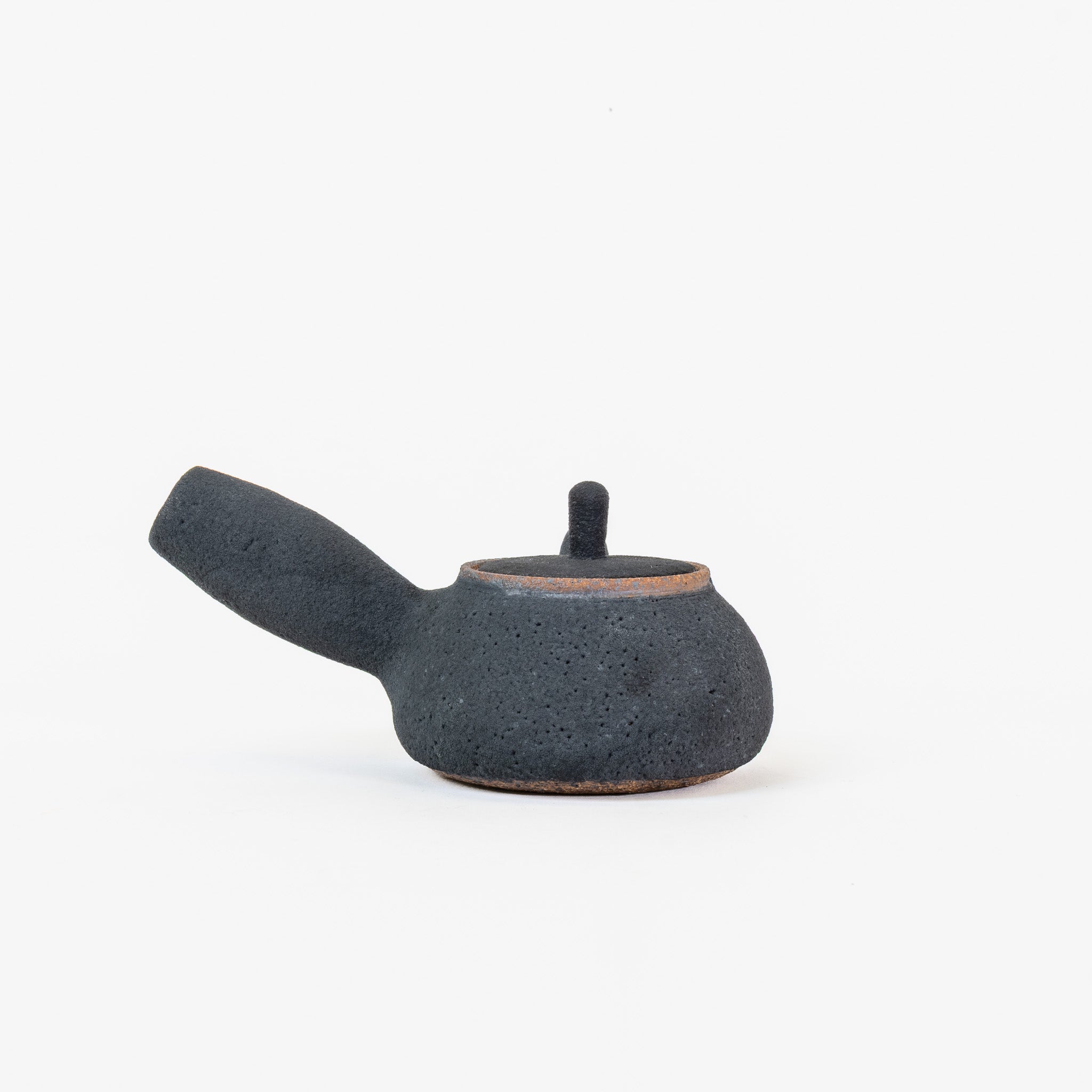 New moon ceramic side-handle teapot (~200ml)