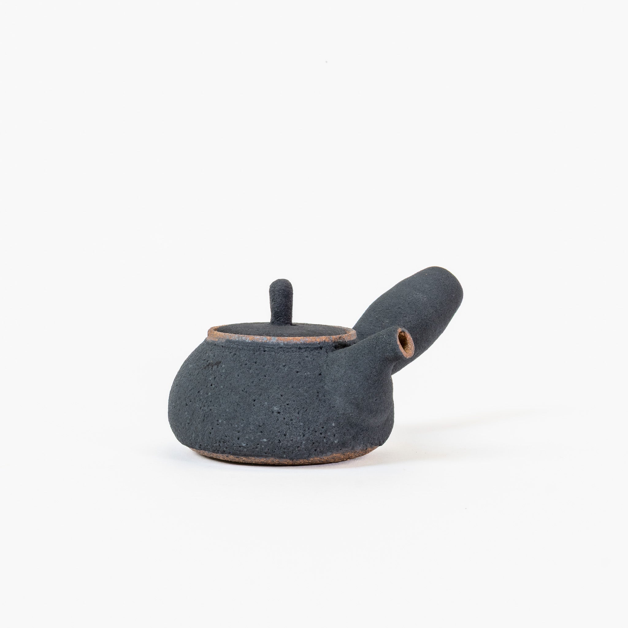 New moon ceramic side-handle teapot (~200ml)