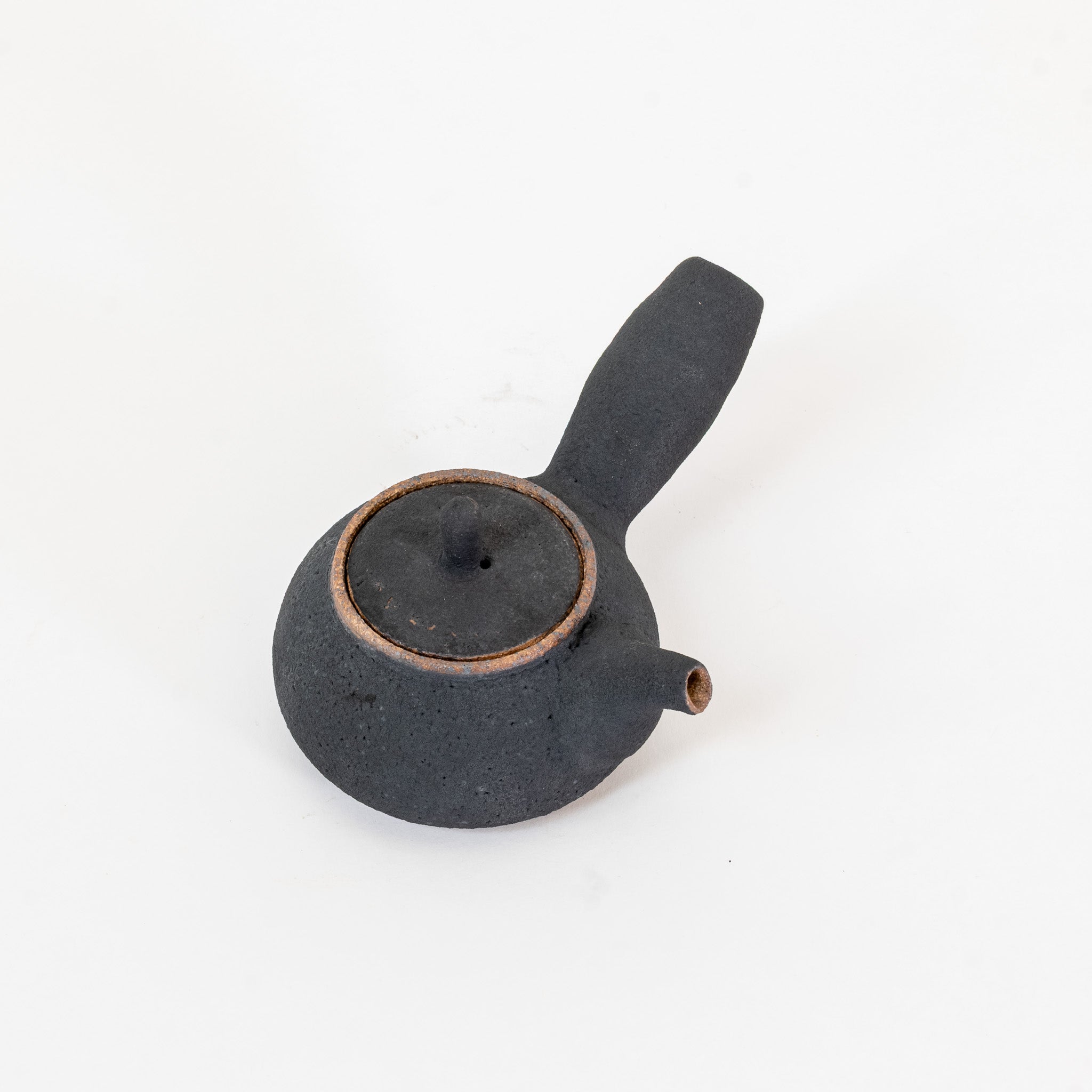 New moon ceramic side-handle teapot (~200ml)