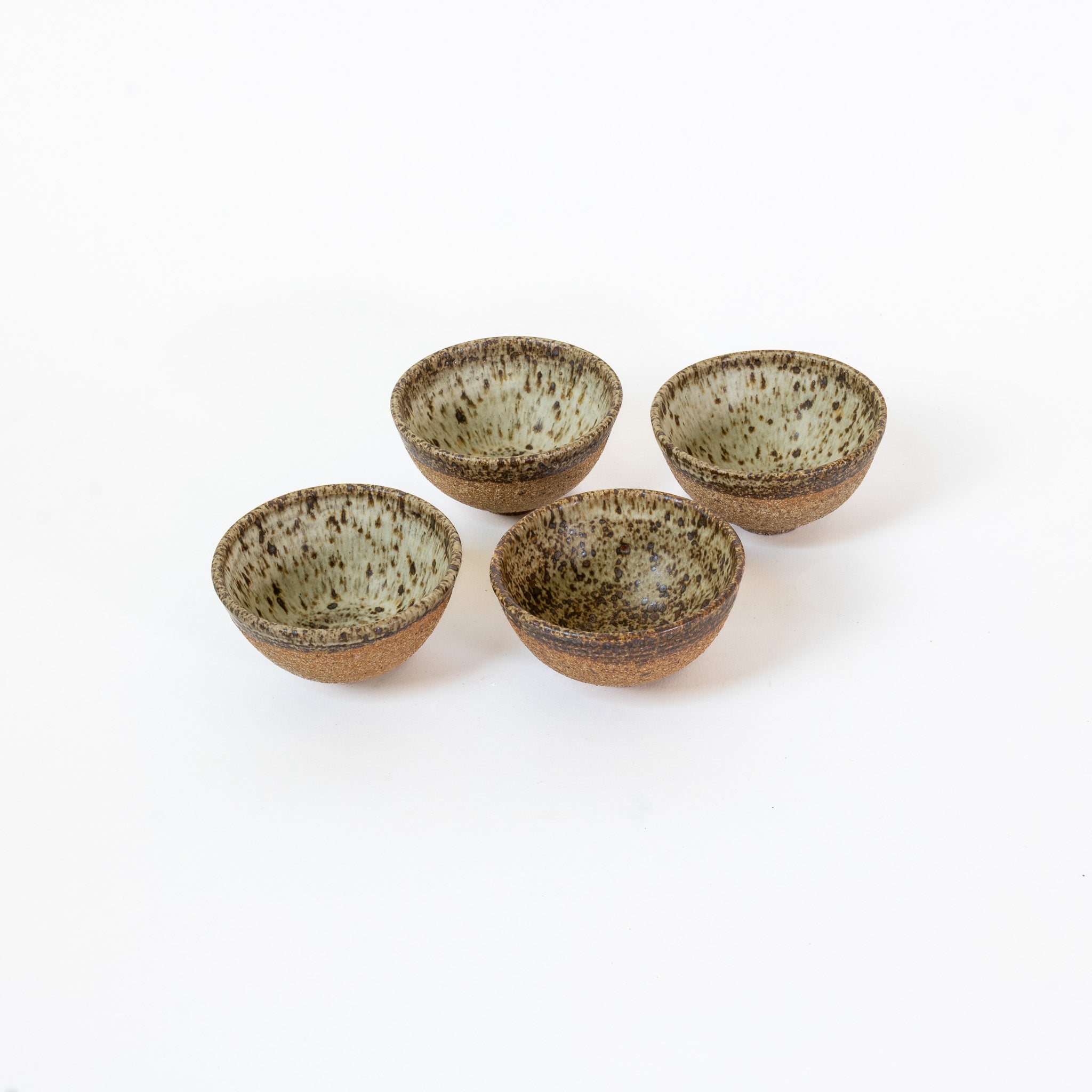 Set of 4 Speckled Quail egg Bowls