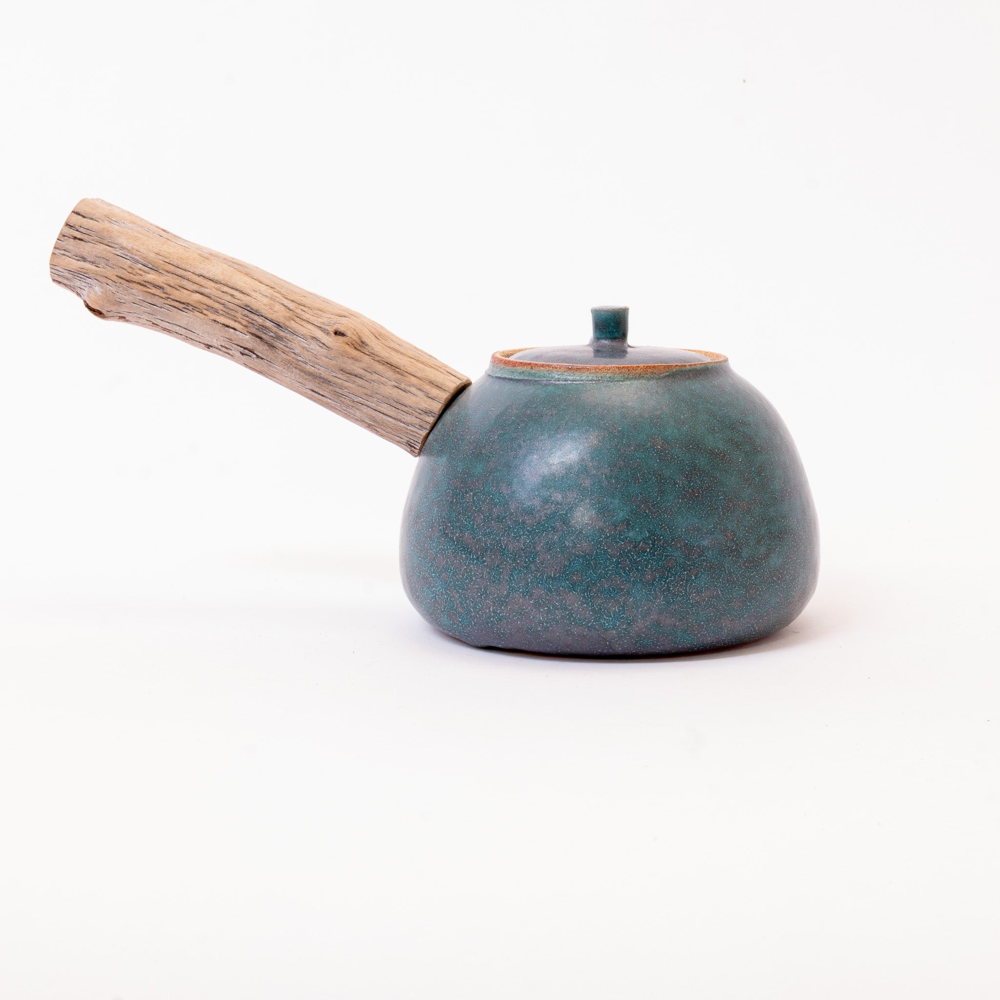 Jade wooden side-handle teapot (750ml)