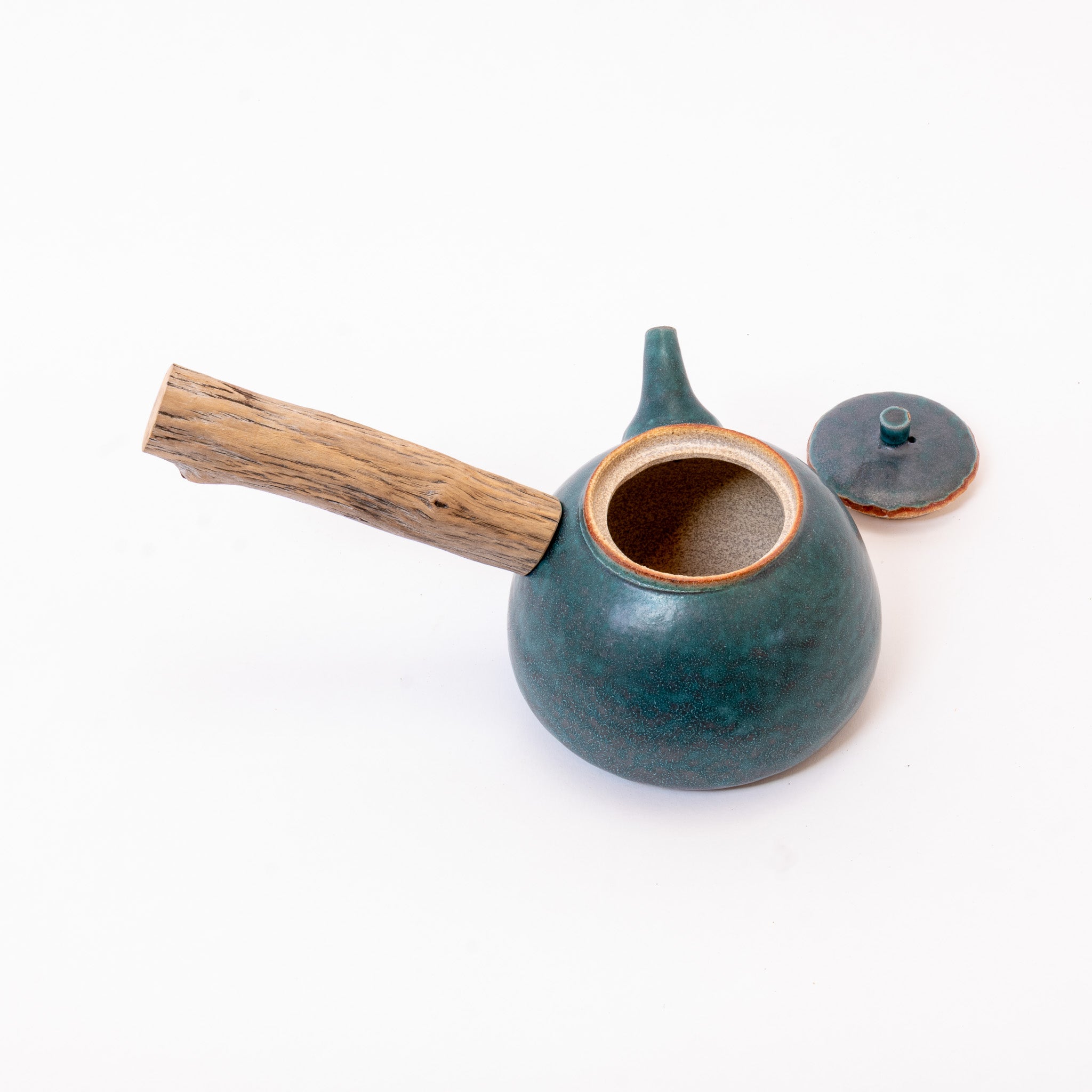 Jade wooden side-handle teapot (750ml)