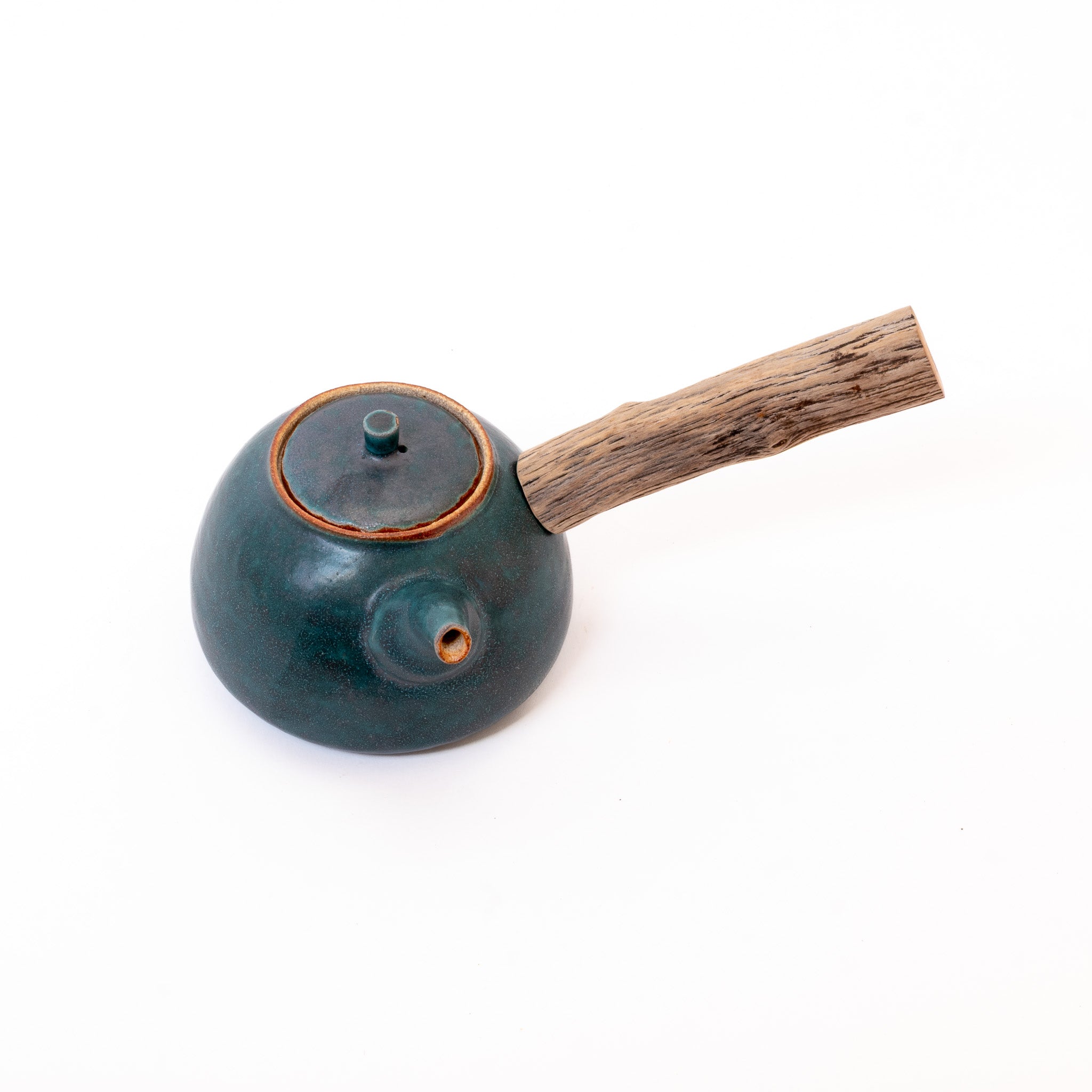 Jade wooden side-handle teapot (750ml)