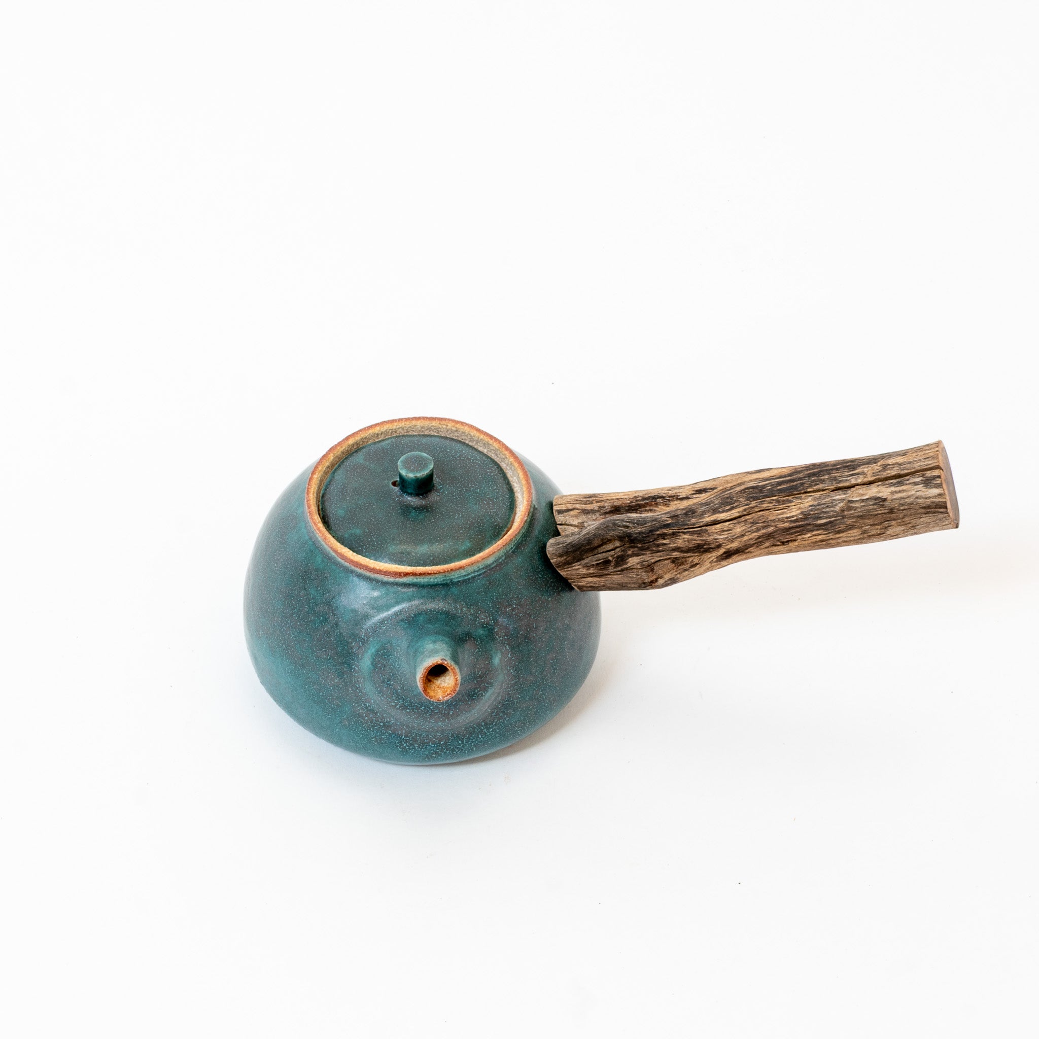Jade wooden side-handle teapot (400ml)
