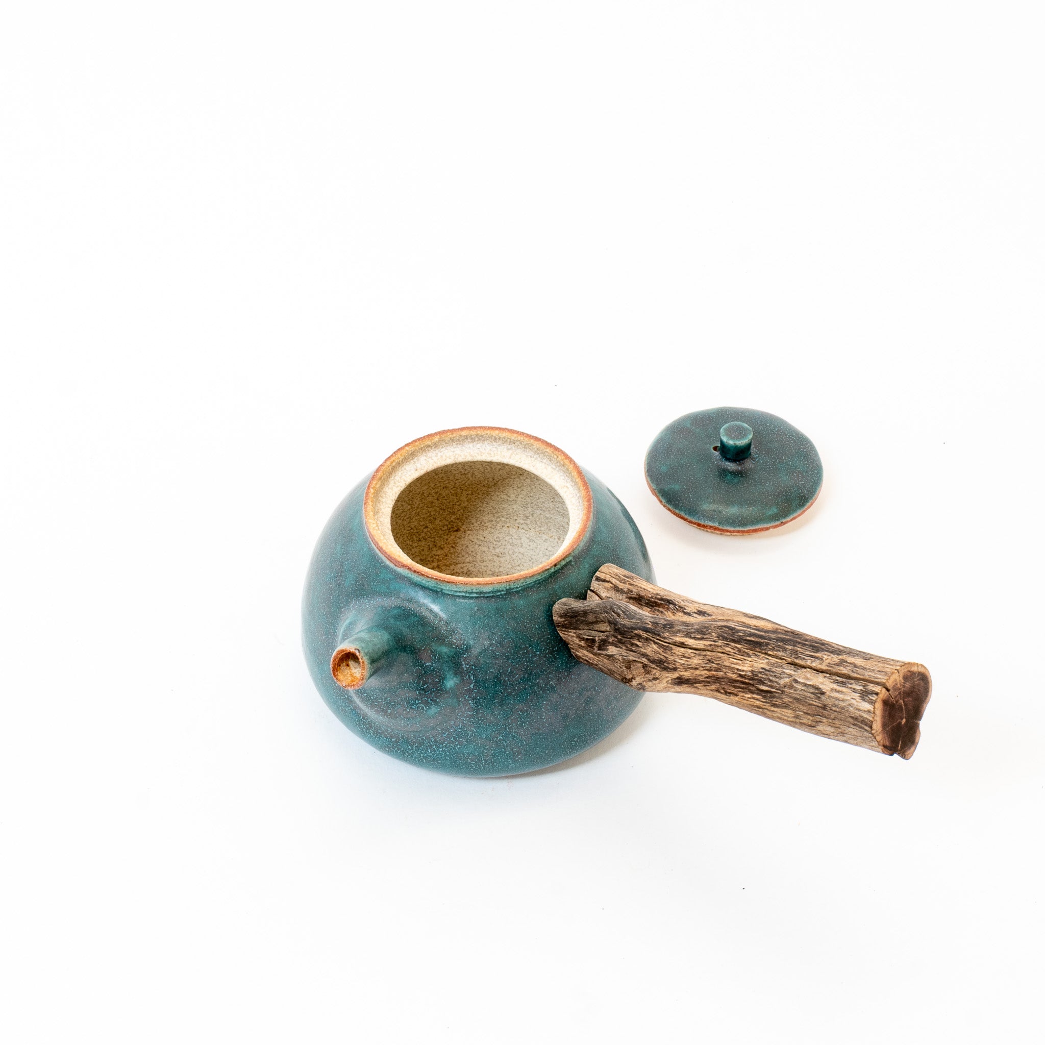 Jade wooden side-handle teapot (400ml)