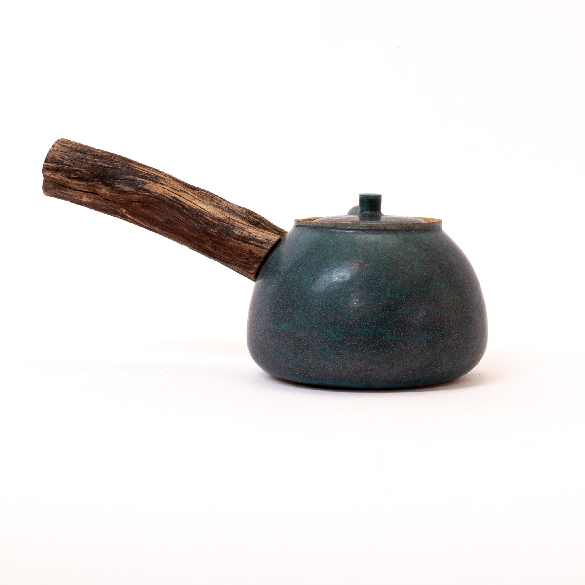 Jade wooden side-handle teapot (400ml)