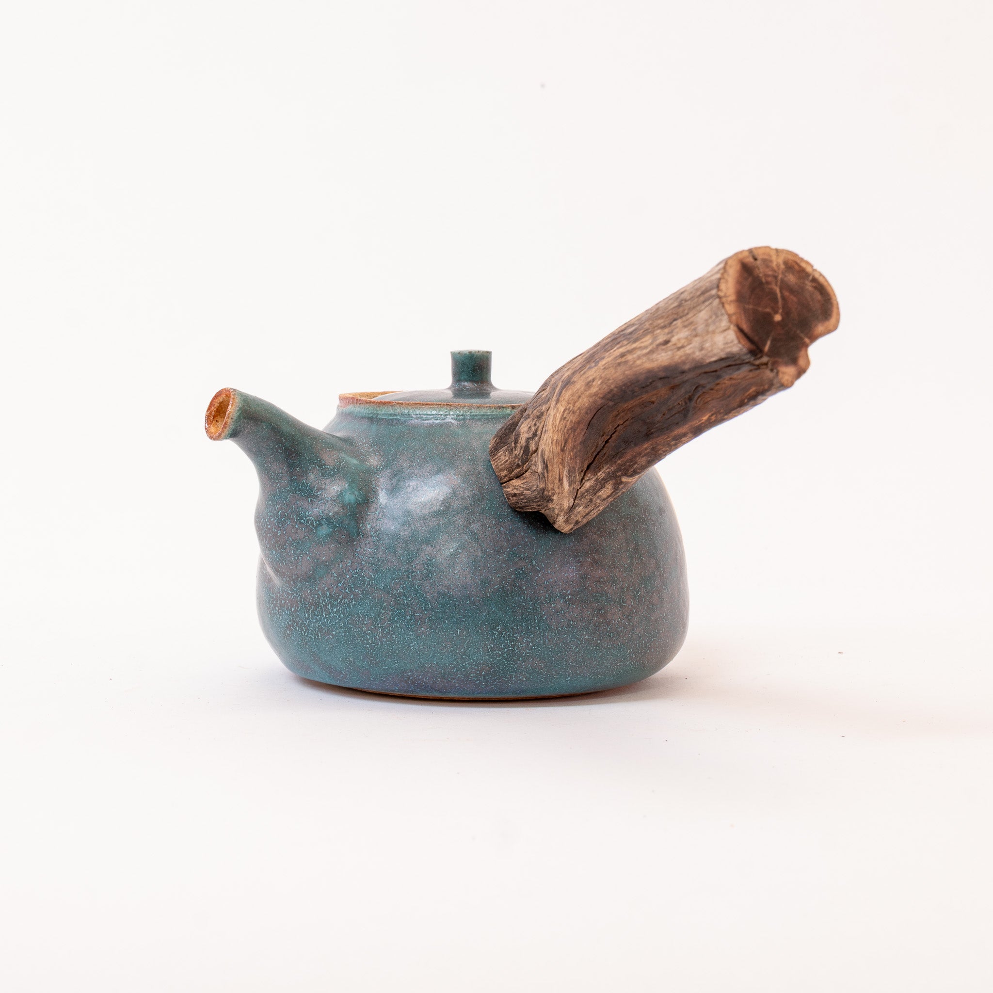 Jade wooden side-handle teapot (400ml)