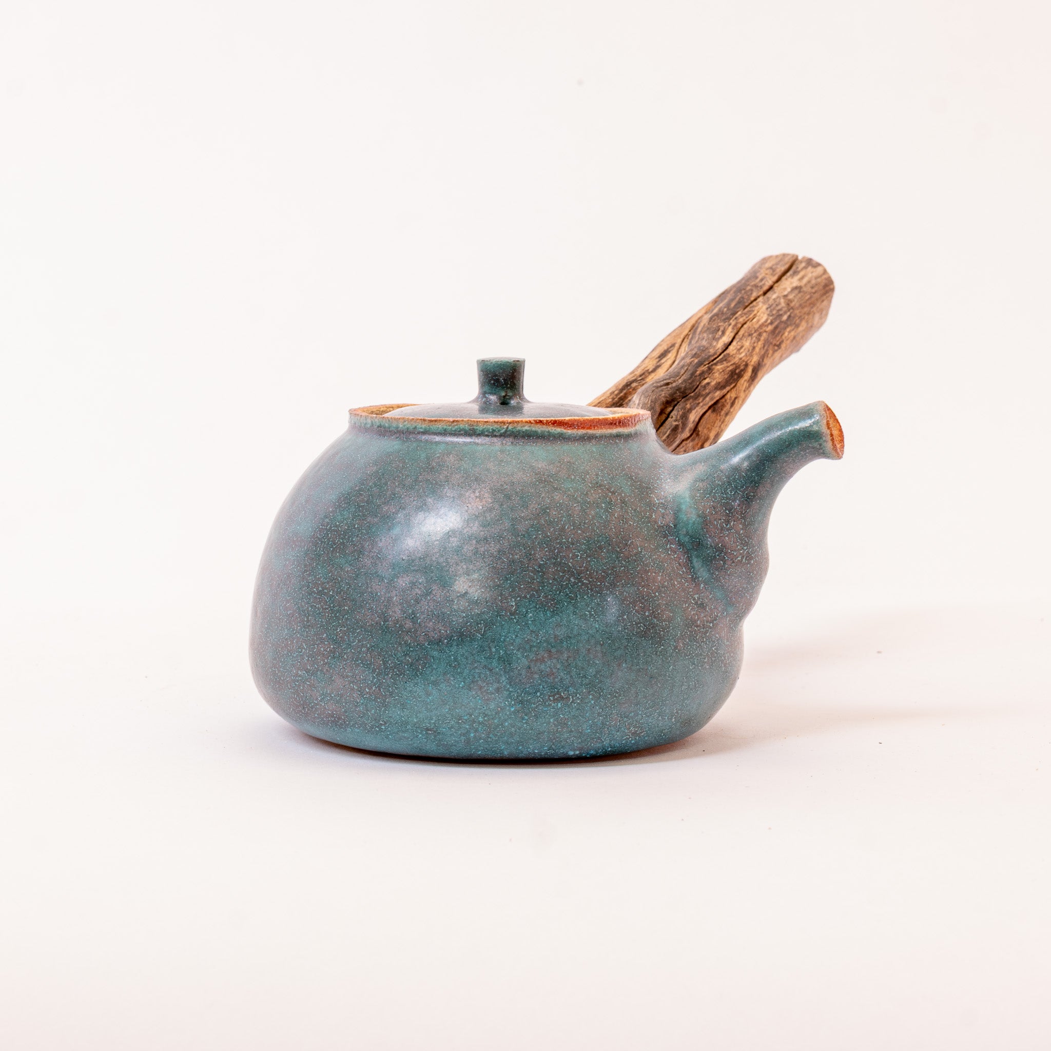 Jade wooden side-handle teapot (400ml)