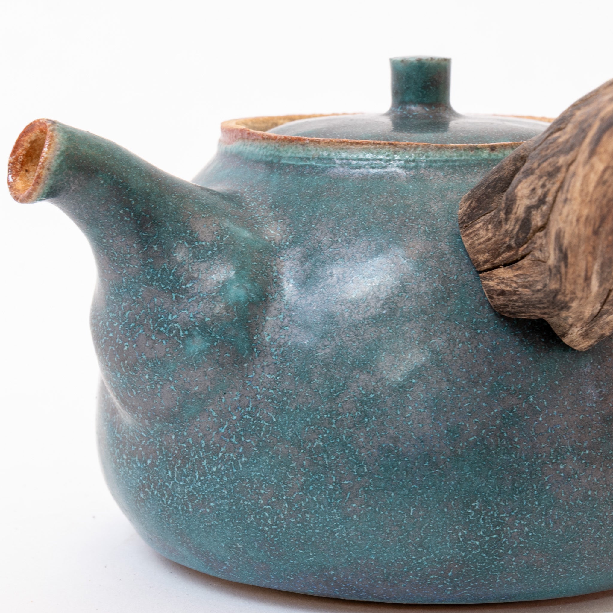 Jade wooden side-handle teapot (400ml)