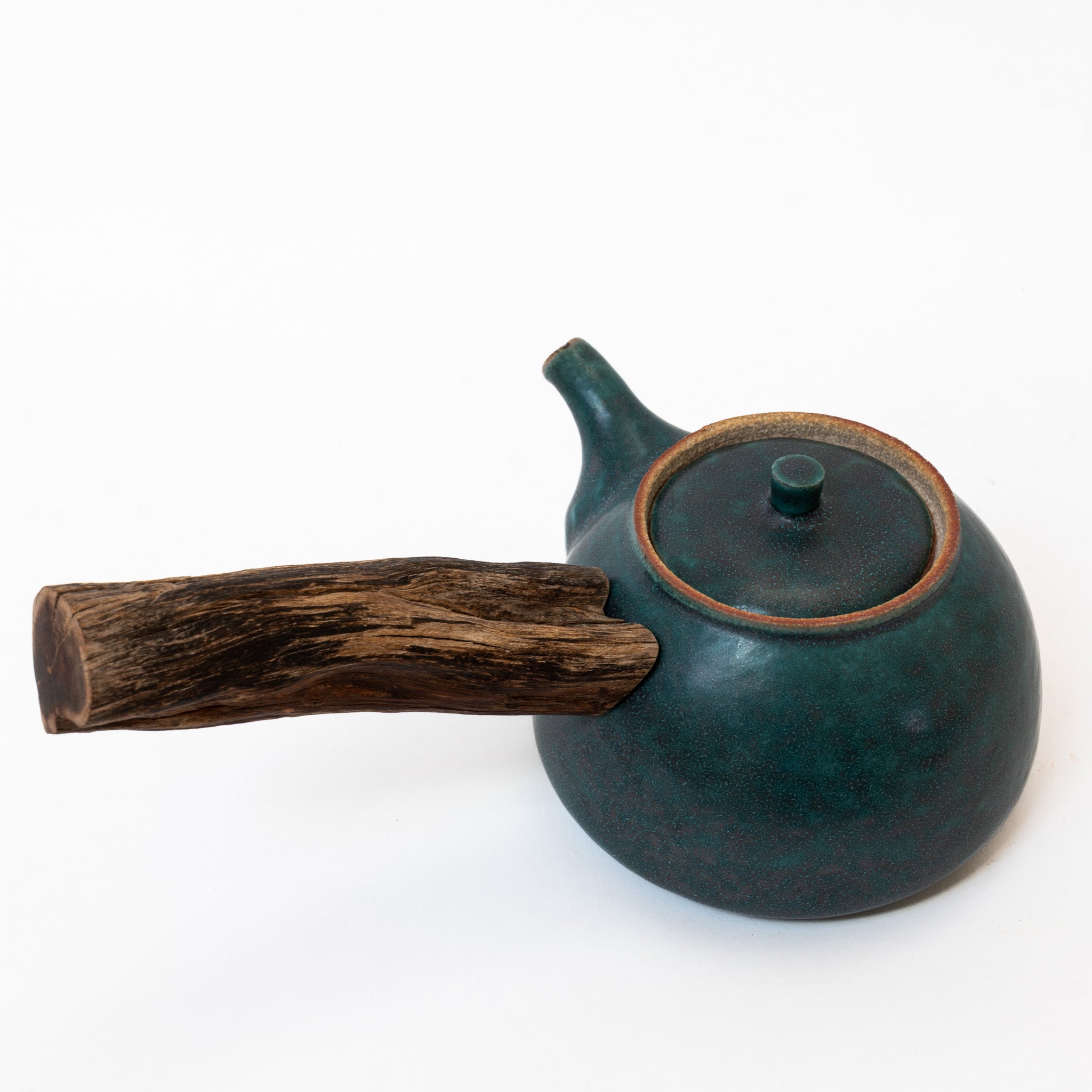 Jade wooden side-handle teapot (400ml)