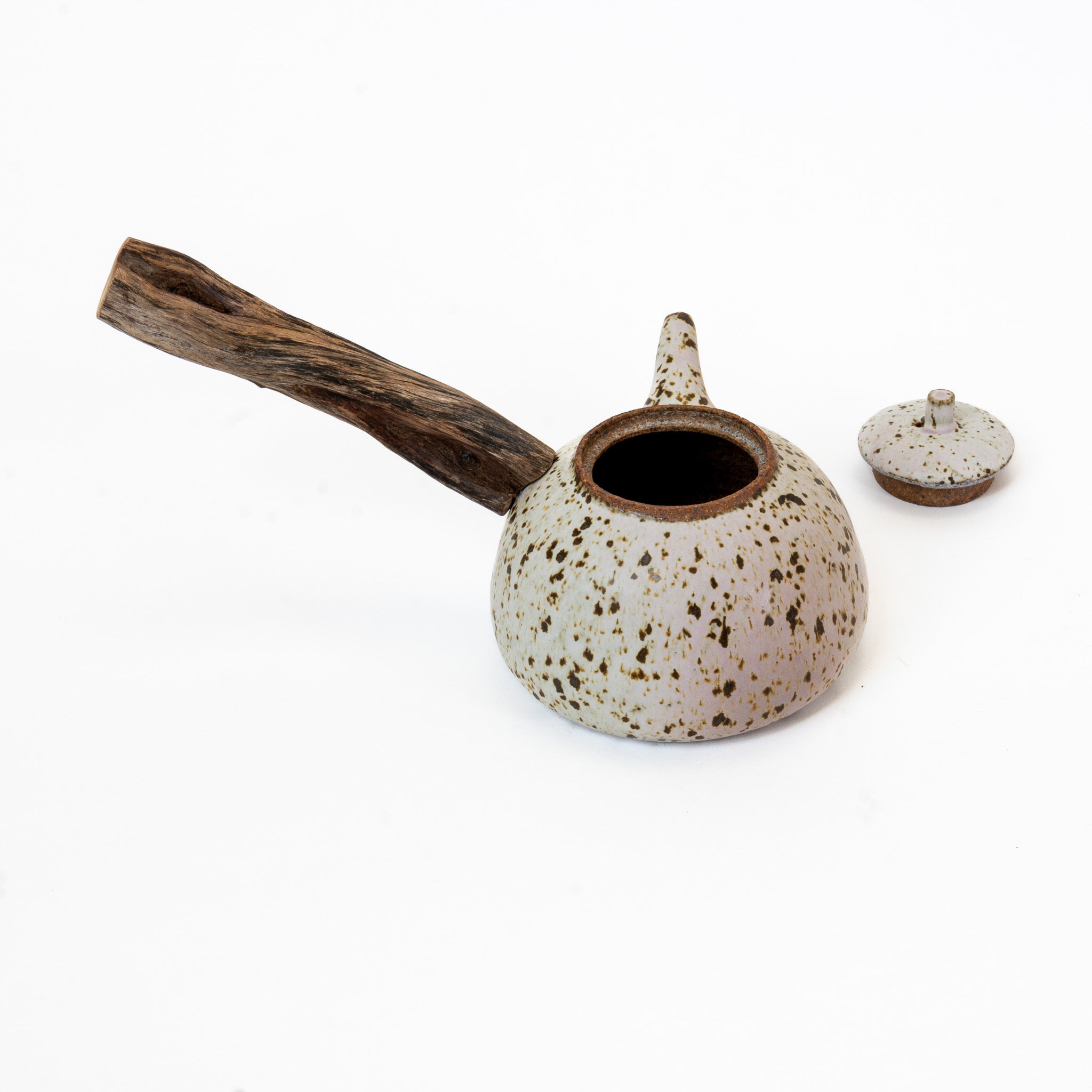 Quail egg wooden side-handle teapot (700ml)