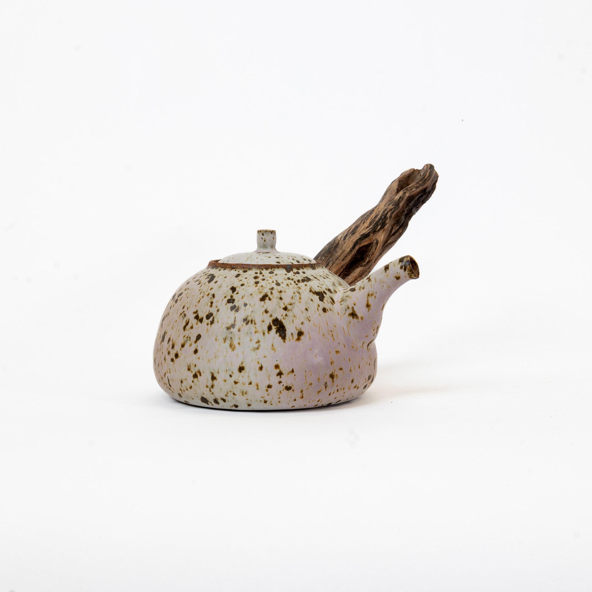 Quail egg wooden side-handle teapot (700ml)