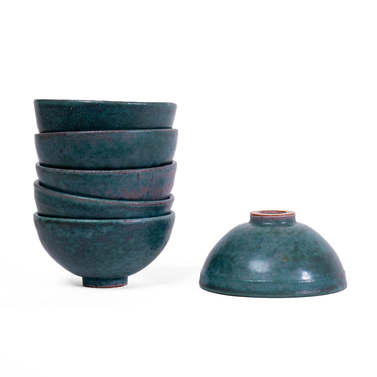 Set of 6 Jade Bowls