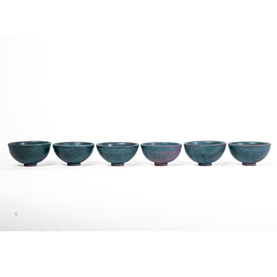 Set of 6 Jade Bowls