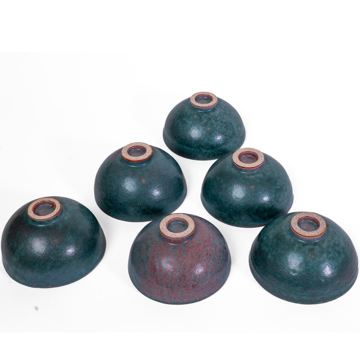 Set of 6 Jade Bowls