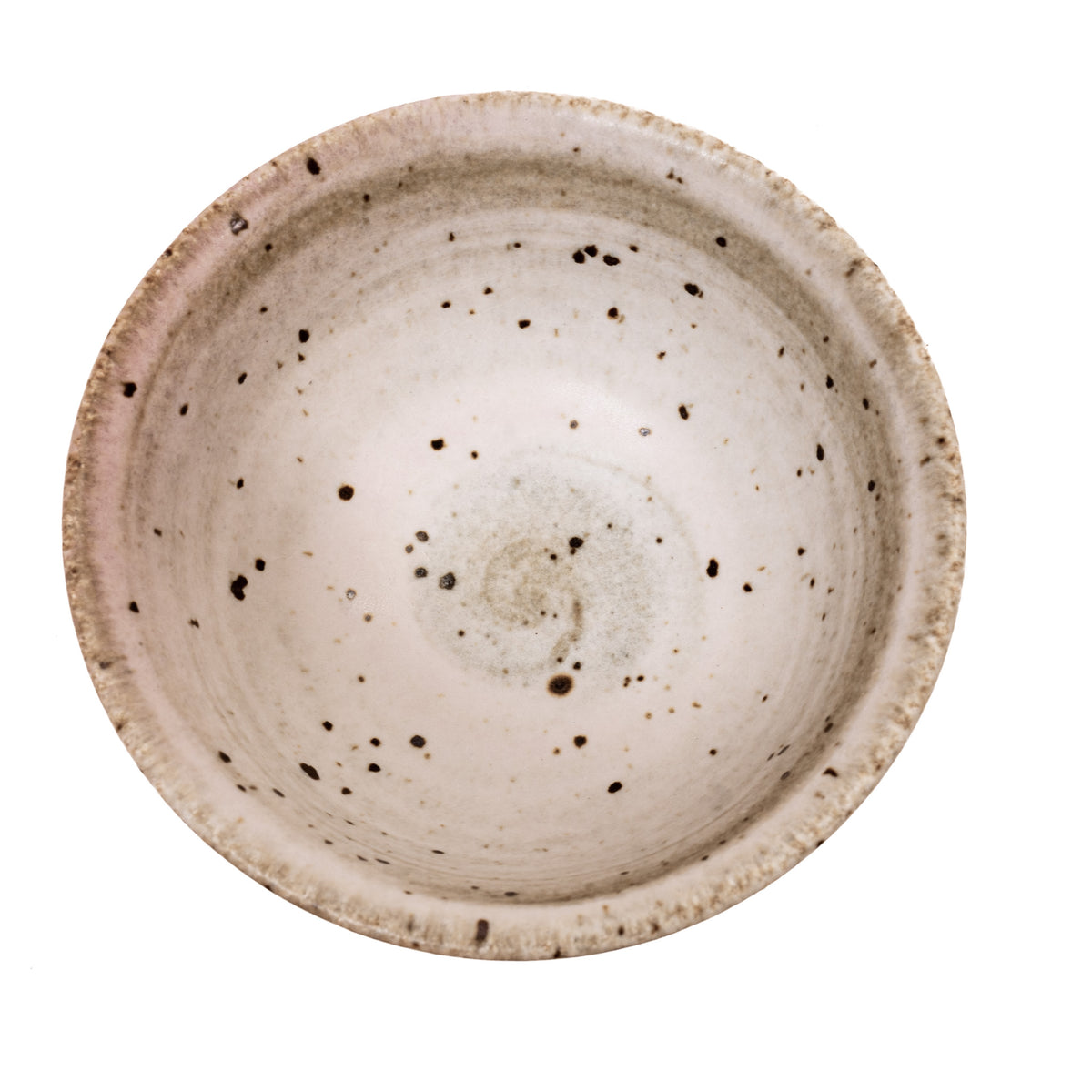 Set of 8 unique black and white bowls