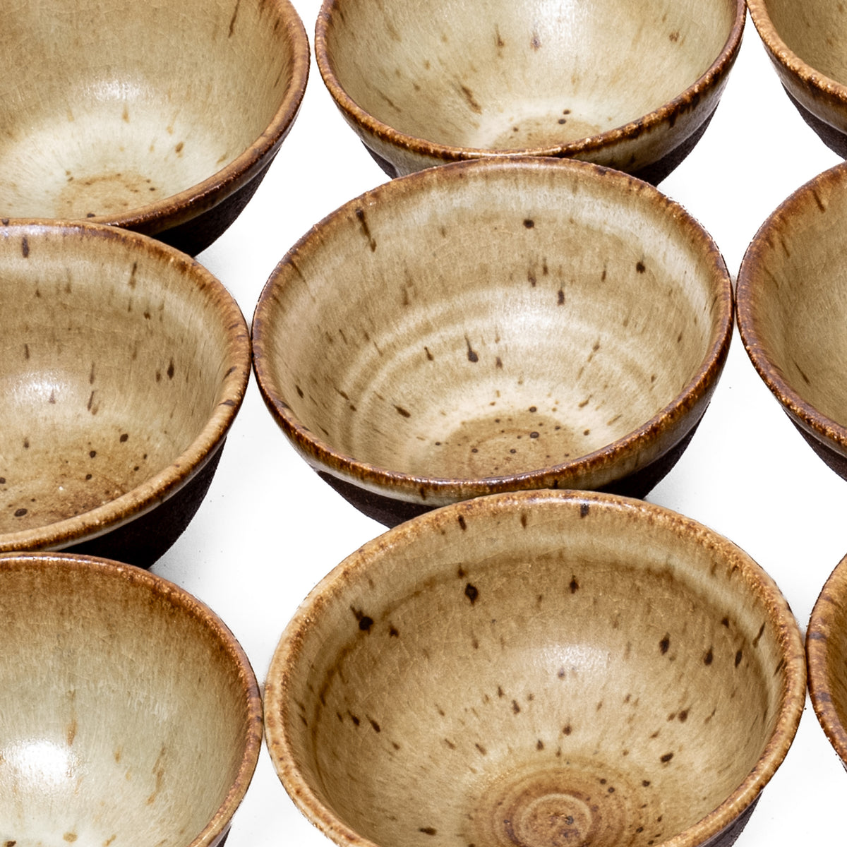 Set of 14 unique creek stone bowls