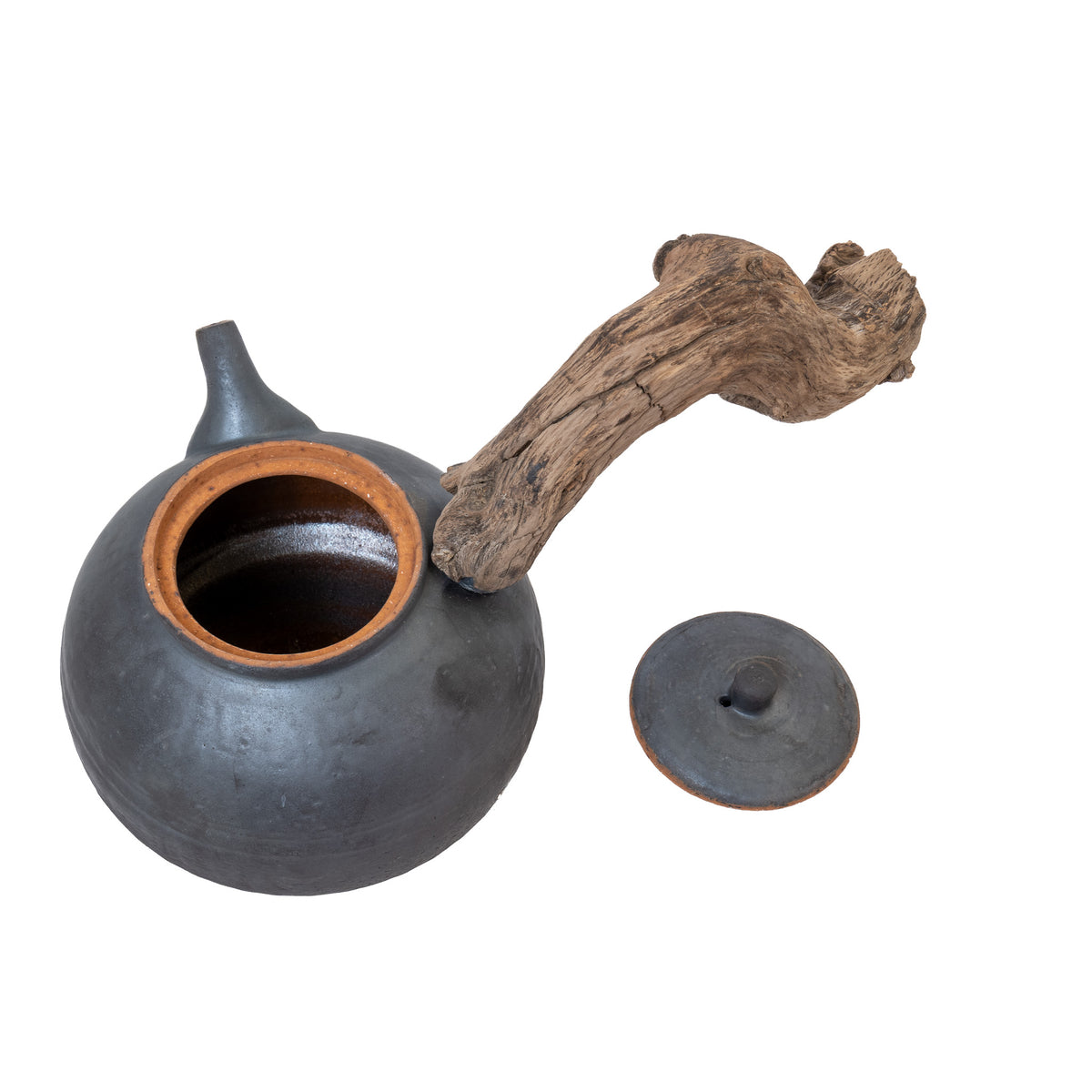 XL lefty wooden side handle boiling vessel