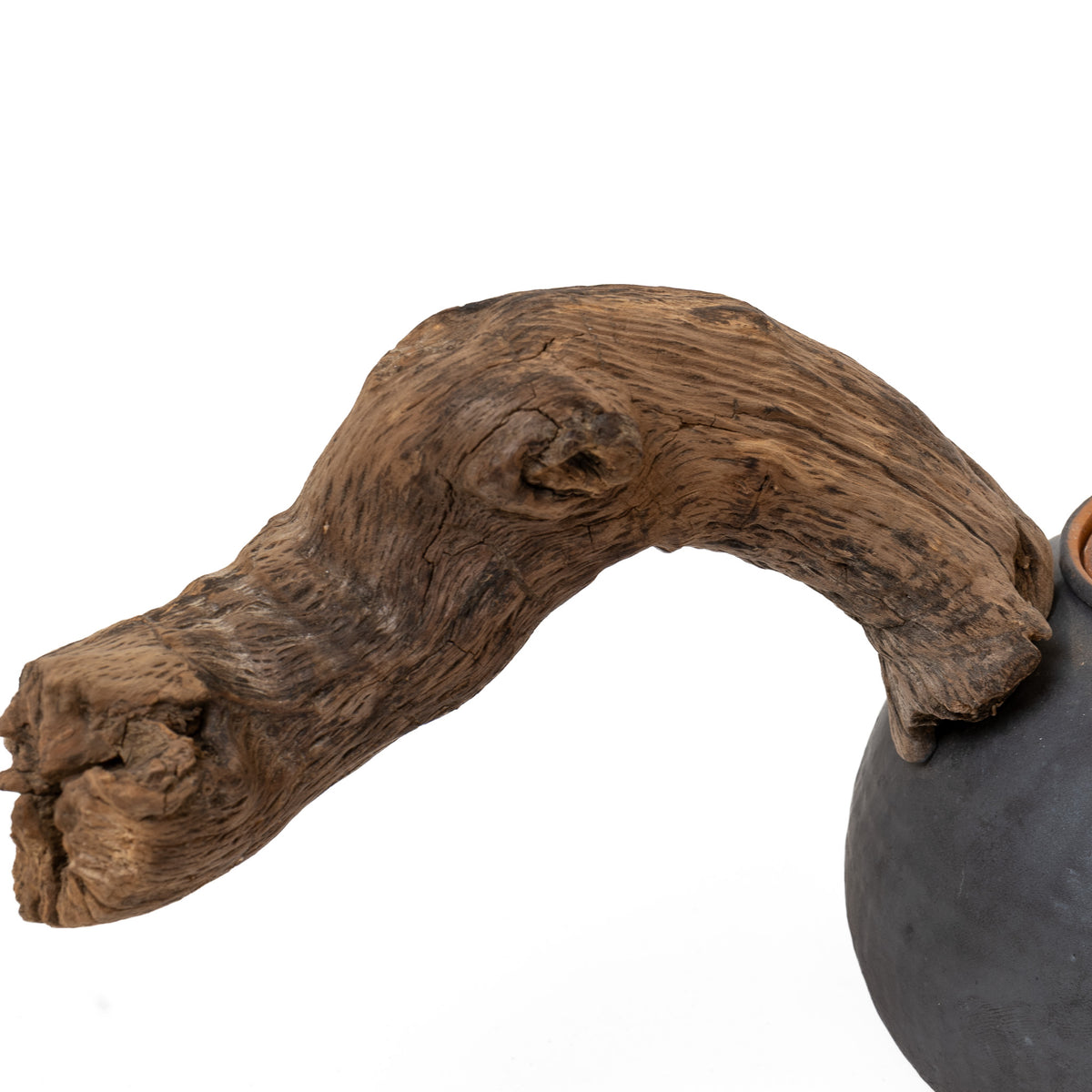 XL lefty wooden side handle boiling vessel