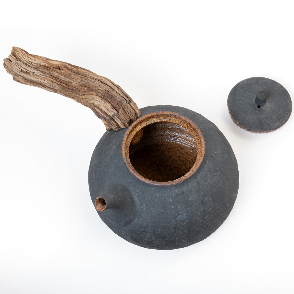 New Moon lefty wooden side-handle teapot (800ml)